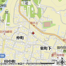 長野県諏訪郡下諏訪町500周辺の地図