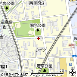 福井県福井市西開発周辺の地図