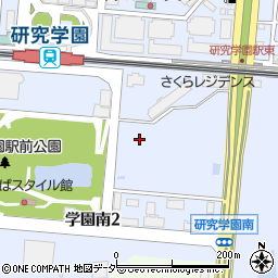 茨城県つくば市学園南周辺の地図