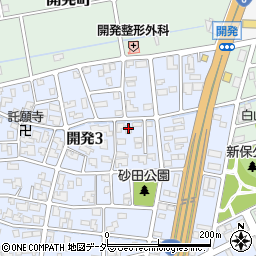 福井県福井市開発3丁目2615周辺の地図