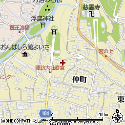 長野県諏訪郡下諏訪町仲町474-3周辺の地図
