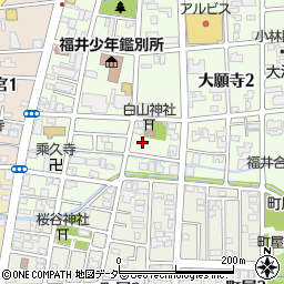 福井県福井市大願寺3丁目2-12周辺の地図