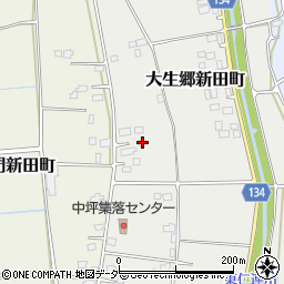 茨城県常総市大生郷新田町232周辺の地図