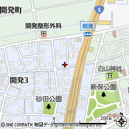 福井県福井市開発3丁目3213周辺の地図