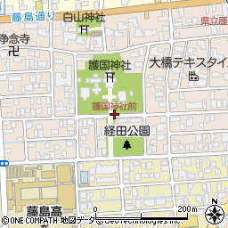 護国神社前周辺の地図