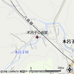 木呂子公会堂周辺の地図