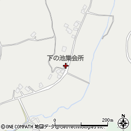 下の池集会所周辺の地図