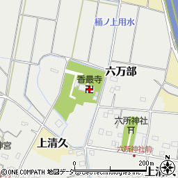 香最寺周辺の地図