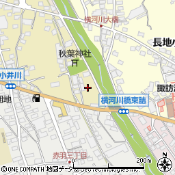 長野県岡谷市小井川周辺の地図