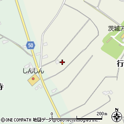 茨城県行方市行戸400周辺の地図