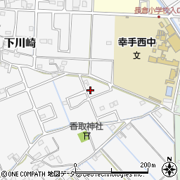 埼玉県幸手市下川崎周辺の地図