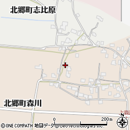 福井県勝山市北郷町森川23-27周辺の地図
