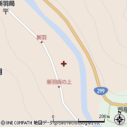 群馬県多野郡上野村新羽399周辺の地図