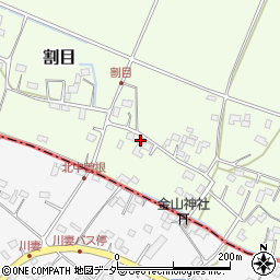 埼玉県加須市割目405周辺の地図