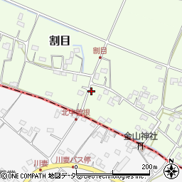 埼玉県加須市割目396周辺の地図