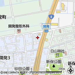 福井県福井市開発3丁目3309周辺の地図