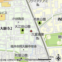 金森産業福井周辺の地図