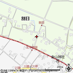 埼玉県加須市割目394-8周辺の地図