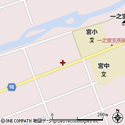岐阜県高山市一之宮町野添周辺の地図