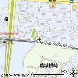 茨城県つくば市研究学園6丁目28周辺の地図