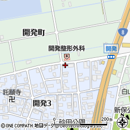 福井県福井市開発3丁目2508周辺の地図