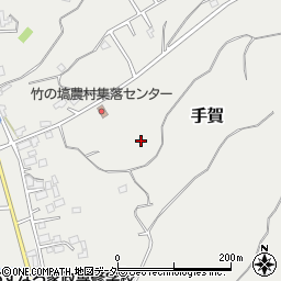 茨城県行方市手賀周辺の地図