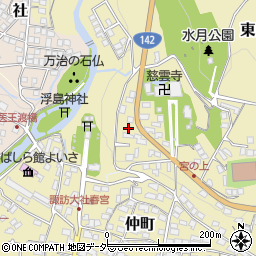 長野県諏訪郡下諏訪町580周辺の地図