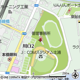 茨城県土浦市川口周辺の地図
