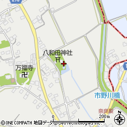 奈良梨公衆トイレ周辺の地図