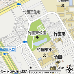 竹園東公園周辺の地図