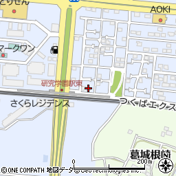 茨城県つくば市研究学園6丁目6周辺の地図