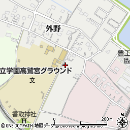 埼玉県久喜市外野109周辺の地図