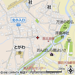 長野県諏訪郡下諏訪町東山田6742-2周辺の地図