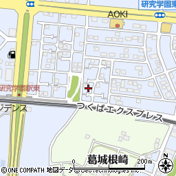 茨城県つくば市研究学園6丁目27周辺の地図