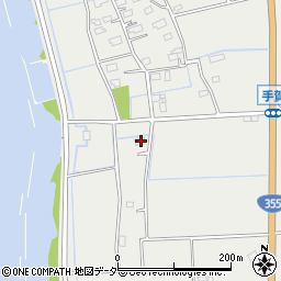 茨城県行方市手賀575-1周辺の地図