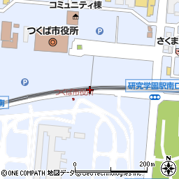 茨城県つくば市研究学園1丁目4周辺の地図