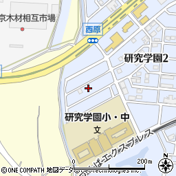 茨城県つくば市研究学園2丁目23-6周辺の地図