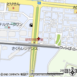 茨城県つくば市研究学園6丁目4周辺の地図
