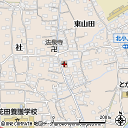 東山田公民館周辺の地図