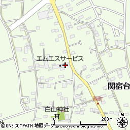 千葉県野田市関宿台町374周辺の地図