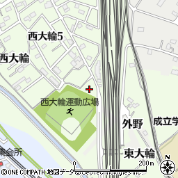 埼玉県久喜市西大輪周辺の地図