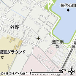 埼玉県久喜市外野187周辺の地図