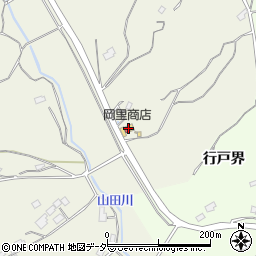 岡里商店周辺の地図