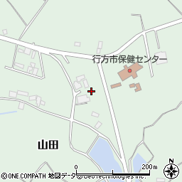茨城県行方市山田3282周辺の地図