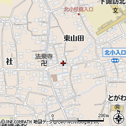長野県諏訪郡下諏訪町東山田7398周辺の地図