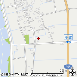 茨城県行方市手賀466周辺の地図