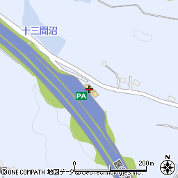 関越自動車道　嵐山ＰＡ上り周辺の地図