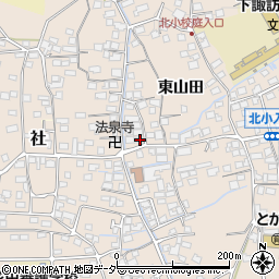 長野県諏訪郡下諏訪町東山田7402-3周辺の地図