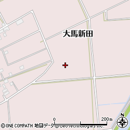 茨城県坂東市大馬新田周辺の地図