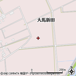 茨城県坂東市大馬新田周辺の地図